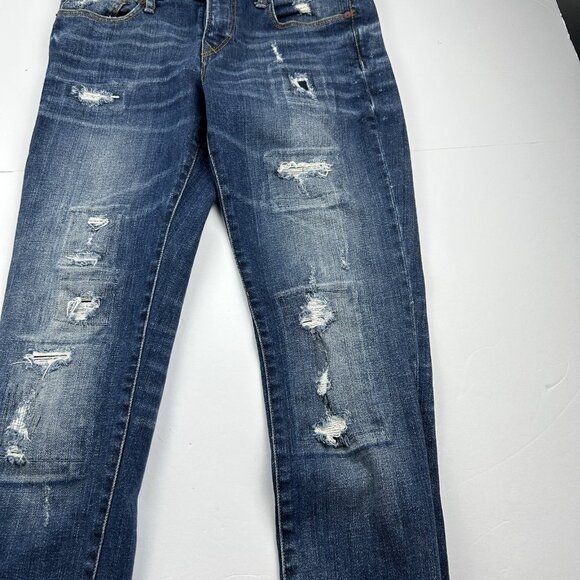 Ralph Lauren Rugby Skinny Distressed Blue Jeans Size 28x31 - Picture 7 of 16